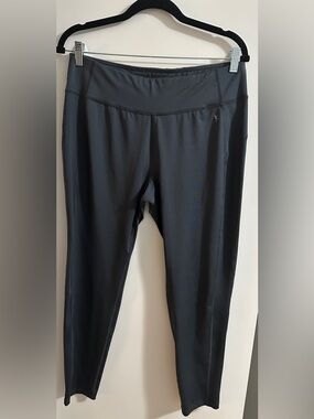Danskin Now Dark Grey High-Rise Active Leggings with Subtle Logo